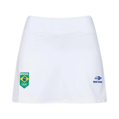 Saia Com Shorts Feminina Time Brasil Mormaii Branco